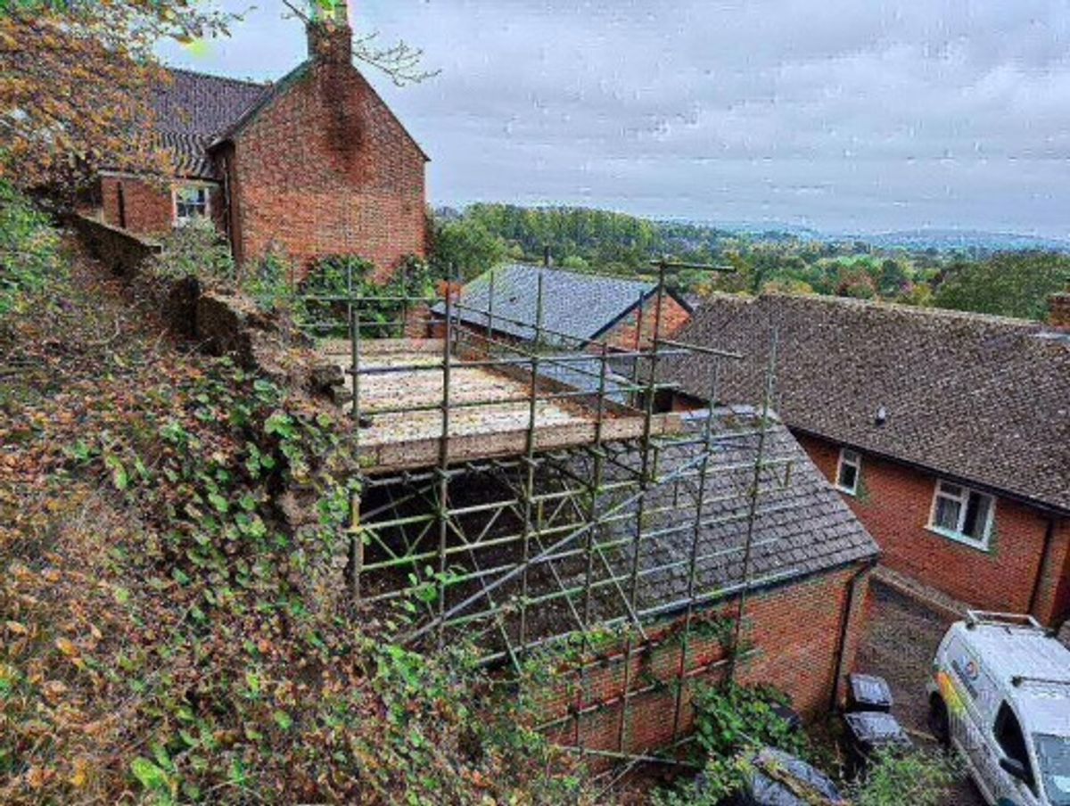 Further collapse at Ludlow Town Wall