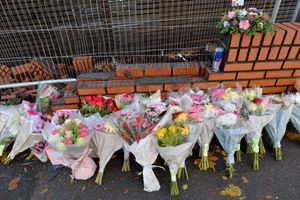 Flowers have been laid at the scene