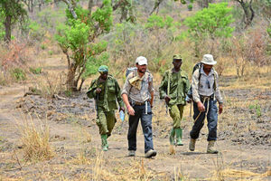 Walk in his shoes - his treks have taken in warzones such as Sudan