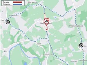 Supporting image for story: Road through village near Shrewsbury to close for resurfacing works