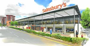 Artist's impression showing how the store will eventually look