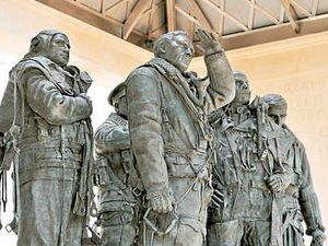 Supporting image for story: Shropshire airman salutes Bomber Command Memorial