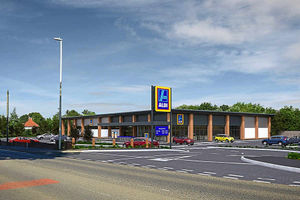 An artist's impression of the new Aldi store that would bring new jobs to the area if it gets the go-ahead