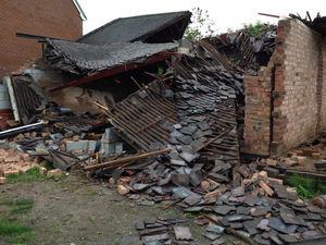 Supporting image for story: Roof collapses at bungalow in Newport