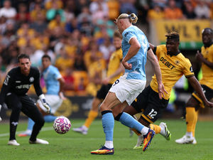 Supporting image for story: Wolves 0 Man City 4: Haaland double leads way as Wolves suffer tough Premier League start