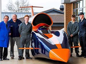 Supporting image for story: Supersonic car Bloodhound wows Shropshire students