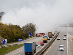 Supporting image for story: Telford fire: Roads reopen as progress is made in dousing recycling plant blaze
