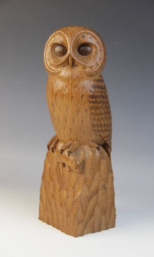Robert ‘Mouseman’ Thompson carved oak owl