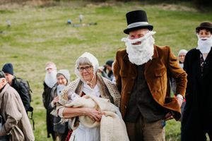 The event even featured a baby-Darwin