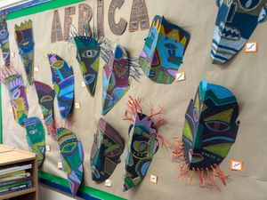 Students fantastic Artwork display 
