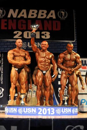 Collecting their silverware at the end of the show