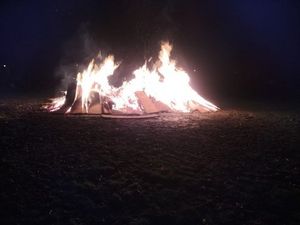 Supporting image for story: Stourbridge Rugby club rebuilds bonfire with community donations after arson attack 