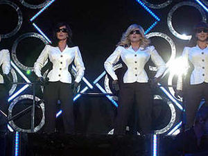 Supporting image for story: The Nolans and fans at the Civic