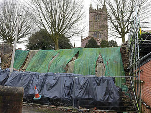 Supporting image for story: Call for specialist to be appointed over Ludlow's collapsed town wall