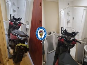 Supporting image for story: You can't park there! Stolen motorbike found in bathroom at Dudley property