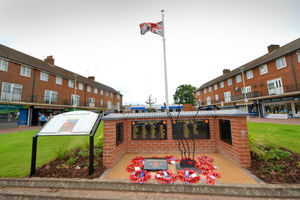 The memorial at Kent Road, Upper Gornal