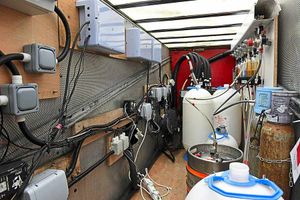 The water tanks have been ripped out and replaced by a beer cellar