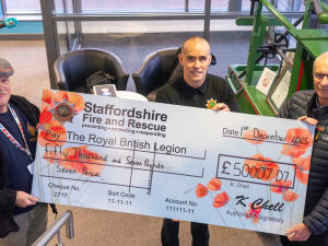Kelvin Chell has raised £50,000 for the Royal British Legion by selling poppies around Remembrance Day