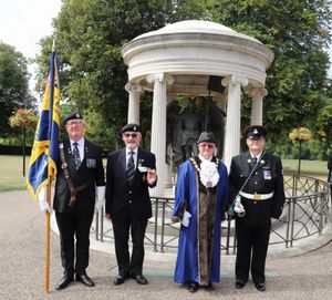 The ceremony was marked in Shrewsbury's Quarry.