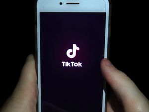 A mobile phone showing the TikTok app