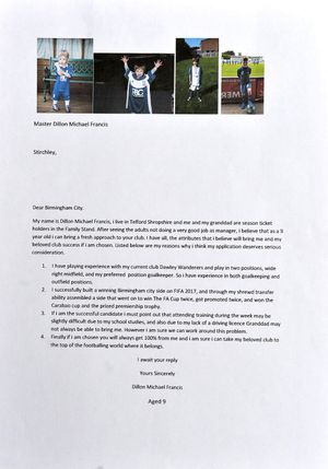 Dillon Francis' application letter