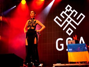 Supporting image for story: Eurovision Village audience led in call of ‘Glory to Ukraine’