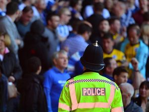 Supporting image for story: Watch: A policeman leads the chants at Leeds’ FA Cup clash at Newport