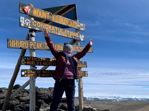 Supporting image for story: Albrighton florist climbs Kilimanjaro in memory of beloved mum