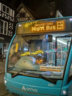 The Shrewsbury night bus trial will end on Friday, March 27. Picture: Shropshire Council