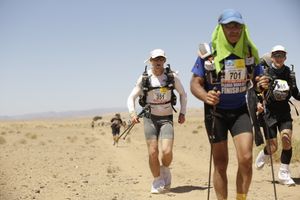 Trekking across the desert