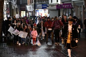 The lantern procession  photo Graham Mitchell 