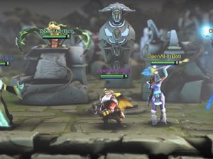 Supporting image for story: OpenAI bots beat a team of former pro gamers at Dota 2