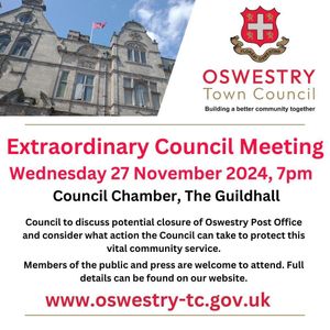 Supporting image for story: Council to hold open meeting to discuss potential closure of Oswestry Post Office