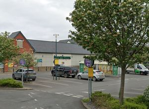 A man has been arrested after reports of an attempted robbery in Morrison's carpark in Welshpool. Photo: Google