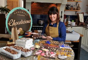 Rebecca McQuilkin who runs chocolicious making homemade chocolates