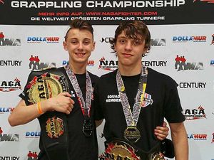 Supporting image for story: Two fighters from Telford strike it gold