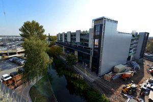 Work continues on the Riverside development, Stafford