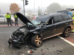 Supporting image for story: Woman injured as car mangled in Dudley lorry crash