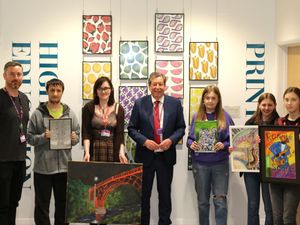 Supporting image for story: Competition winner art students thrilled to see their work go on show