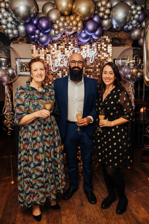 Heather Shepherd MBE, Sanjay Johal, Katia Sanhueza Pino from Flooded People UK