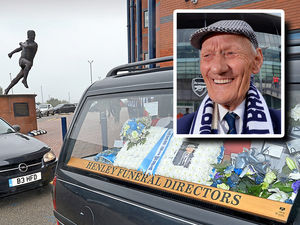 Supporting image for story: Hawthorns send-off for West Brom super fan Les as Liquidator plays out funeral