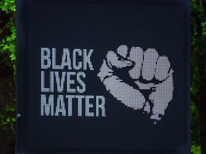 Supporting image for story: Signage on major routes across Wolverhampton show Black Lives Matter message