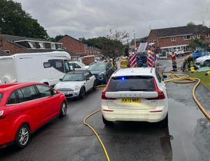 Supporting image for story: No injuries after three homes aflame in village near Telford