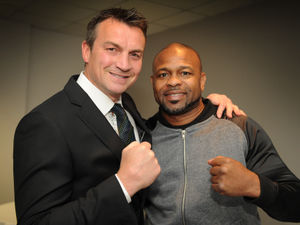 Supporting image for story: Boxing heroes Richie Woodhall and Roy Jones Junior reunite to knock out cancer
