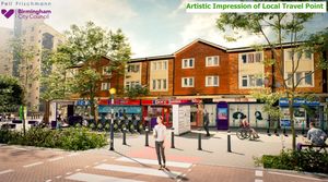 Visualisation of how the proposed road safety measures for Vauxhall and Duddeston in Birmingham could change the area. Taken from consultation page.