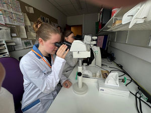 Supporting image for story: Young leukaemia patient goes behind the scenes at hospital pathology lab in Shropshire