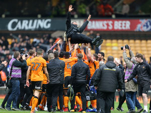 Supporting image for story: Molineux promotion party: Wolves celebrate with derby day win over Blues - As it happened