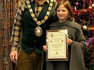 Supporting image for story: Amazing Builth Wells youngster who battled cancer and now raises awareness and funds, wins Mayor’s award