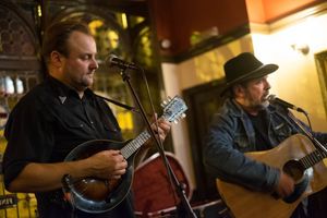 Dave Luke and Chuck Micallef in action