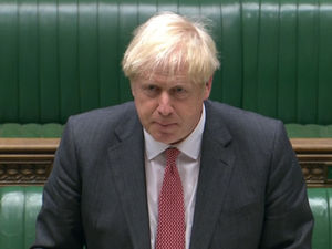 Supporting image for story: Shropshire Star comment: Boris Johnson's hand forced